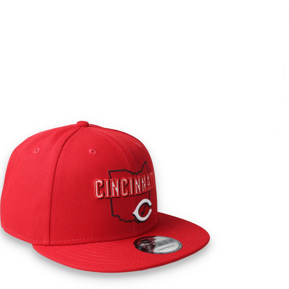 New Era Cincinnati Reds Logo State 9FIFTY Snapback Hat-Red