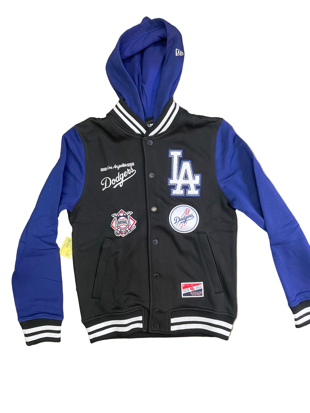 New Era Men's Los Angeles Dodgers Throwback Cotton Full- Snap Jacket