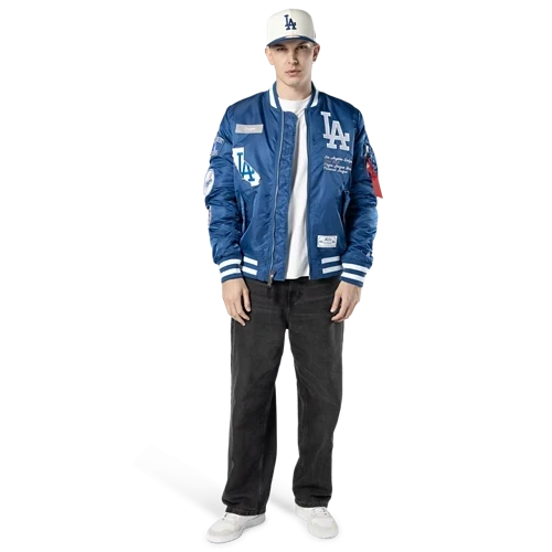 New Era Alpha Industries Los Angeles Dodgers Bomber Jacket - Royal