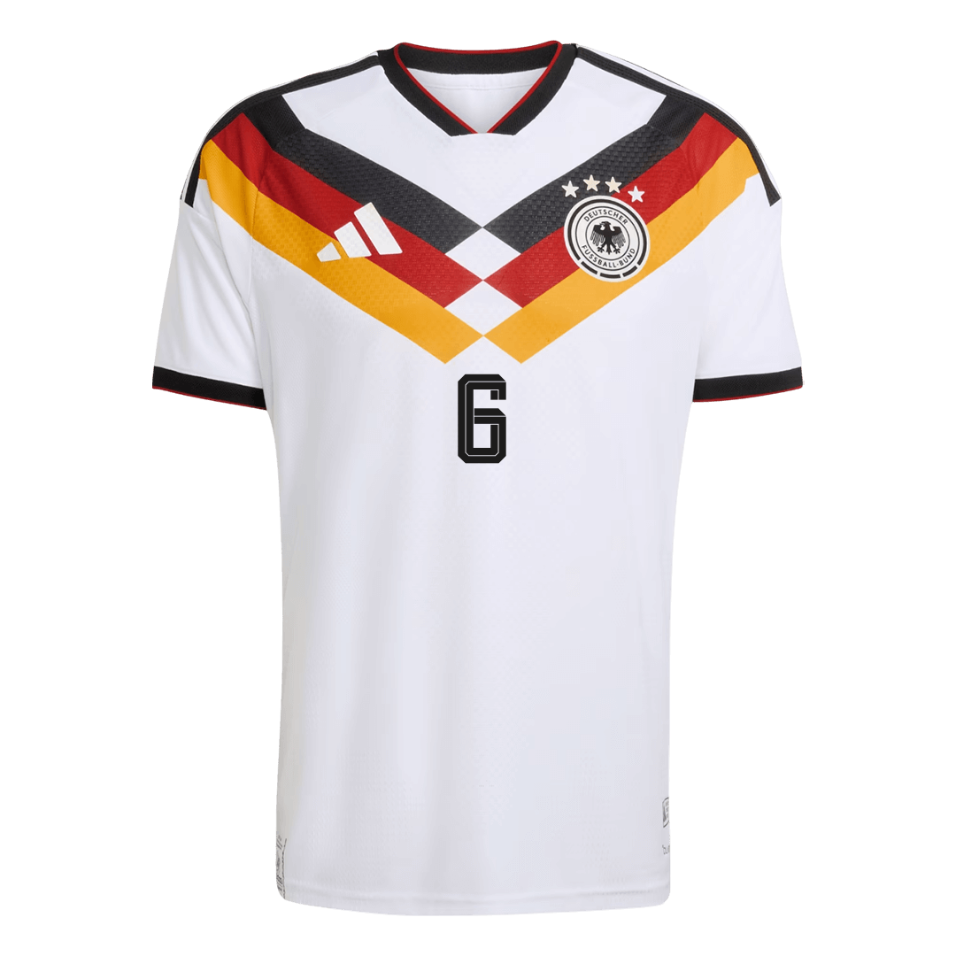 KIMMICH #6 Mens Germany World Cup Home Jersey 2026 - Player Version (Slim Fit)