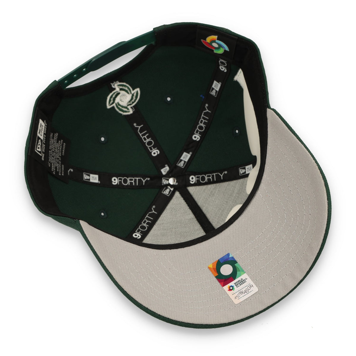 New Era Mexico WBC 9FORTY A-Frame Snapback Hat-Dark Green