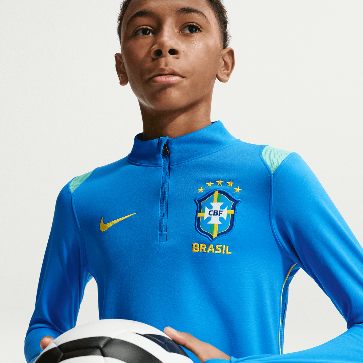 Nike Brazil Academy Pro Big Kids' Dri-FIT Soccer Knit Drill Top