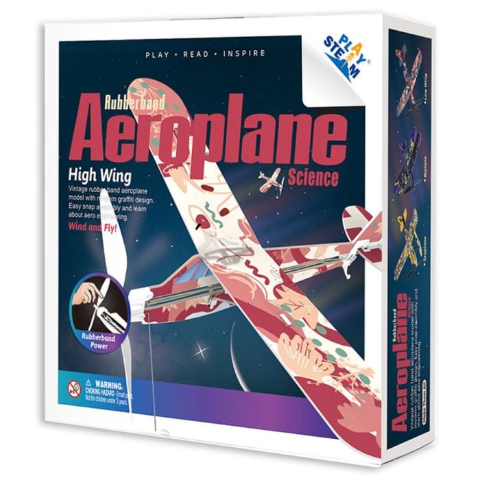 Rubber Band Airplane Science - High Wing