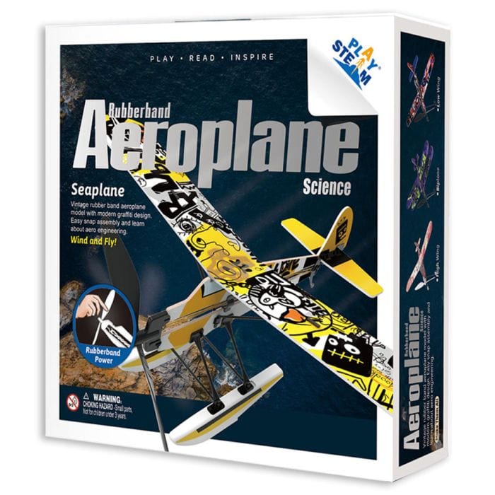 Rubber Band Airplane Science - Seaplane