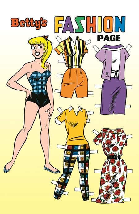 ARCHIE COMICS 85TH ANNIVERSARY PRESENTS BETTY & VERONICA FASHION PAGES (ONE-SHOT) CVR B DAN DECARLO BETTY PIN-UP VAR (Release Date: 08/26/2026)