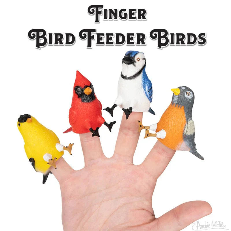 ARCHIE MCPHEE: FINGER BIRD FEEDER BIRDS