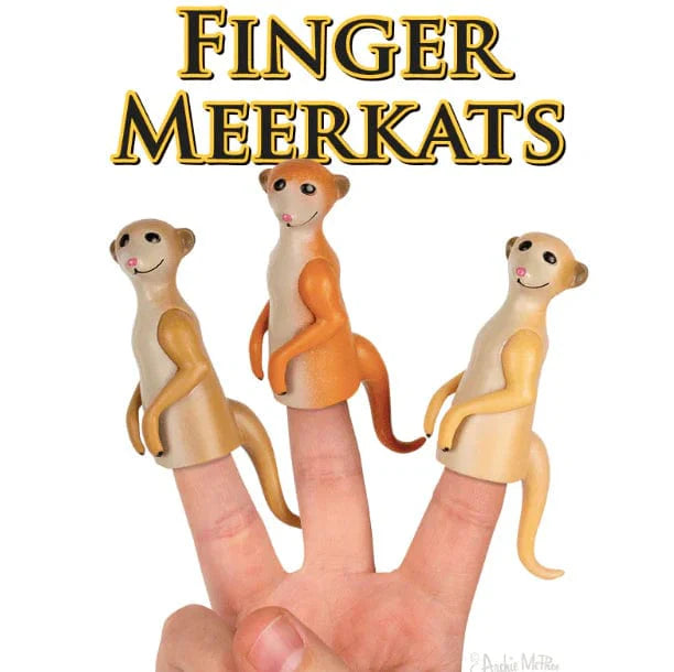 Archie McPhee: Finger Puppet - Finger Meerkats