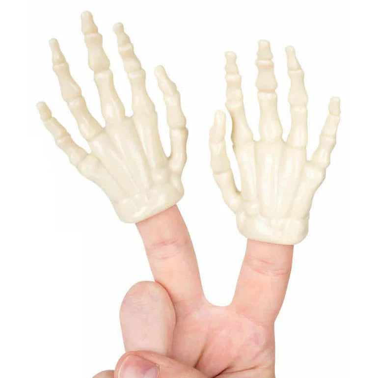 Archie McPhee: Glow-in-the-Dark Skeleton Finger Hands (1pc)