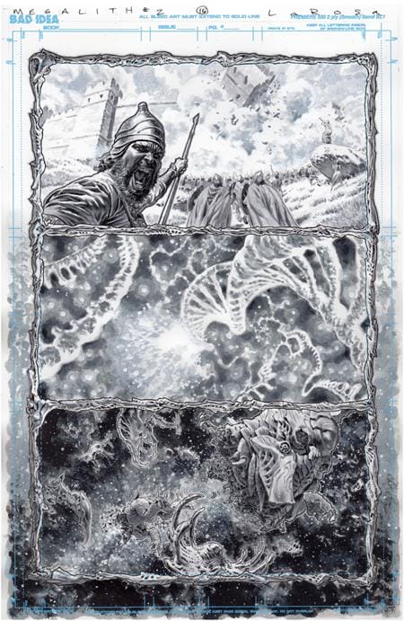 OLYMPUS SAGA MEGALITH #1 (OF 4) CVR AB LEWIS LAROSA ORIGINAL ART EDITION 25 VAR