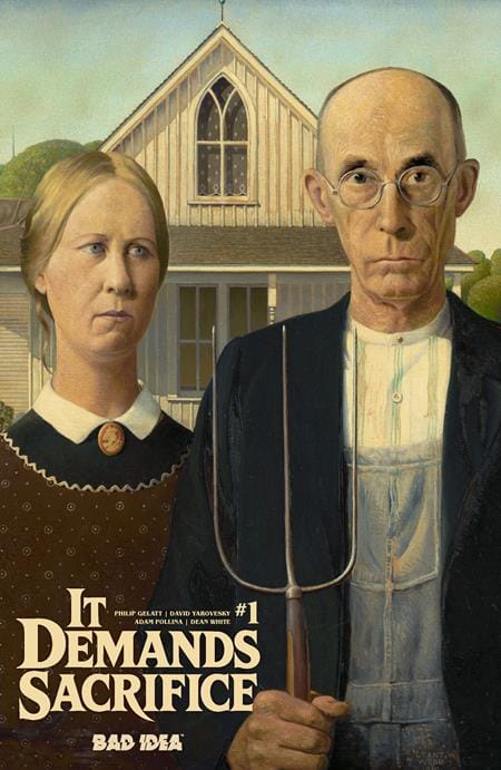 IT DEMANDS SACRIFICE #1 (OF 4) CVR E GRANT WOOD OLD MASTERS VAR (Release Date: 09/23/2026)