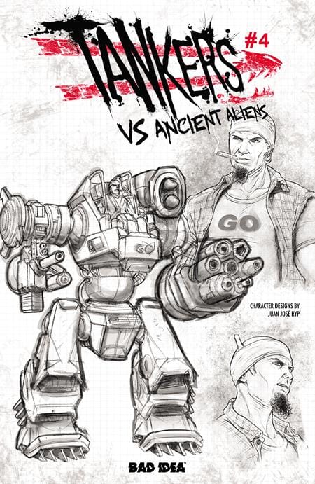 TANKERS VS ANCIENT ALIENS #4 (OF 4) CVR C JUAN JOSE RYP DESIGN VAR (Release Date: 09/09/2026)
