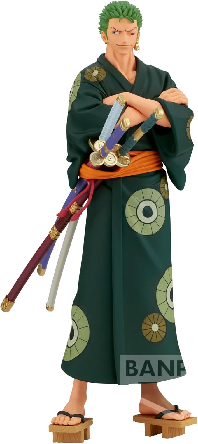 BANPRESTO: ONE PIECE - GRANDLINE SERIES - WANOKUNI RORONOA ZORO YUKATA DXF STATUE