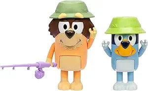 BBC STUDIOS: BLUEY - FISHING WITH GRANDAD 2 PACK ACTION FIGURES