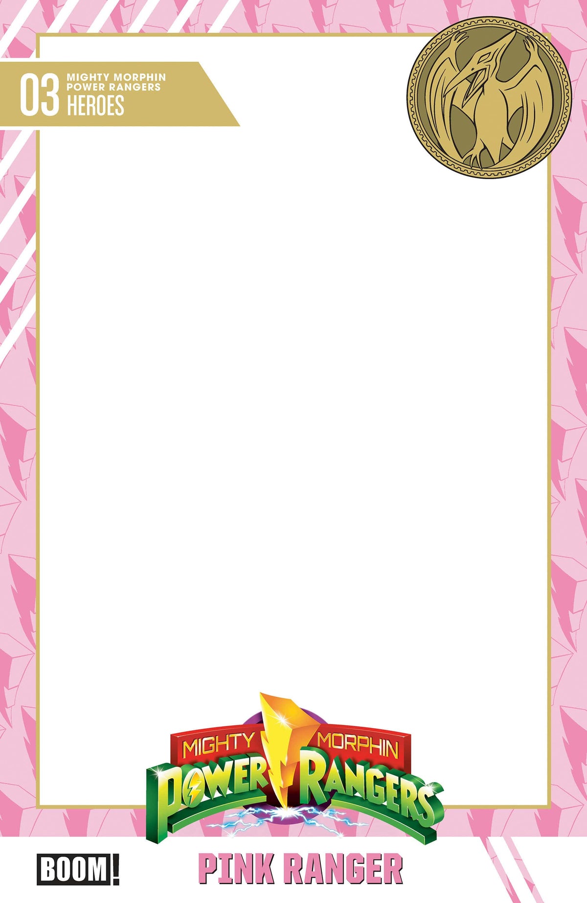 Mighty Morphin Power Rangers (2026) #3 D Trading Card Blank Sketch Variant (Release Date: 08/26/2026)