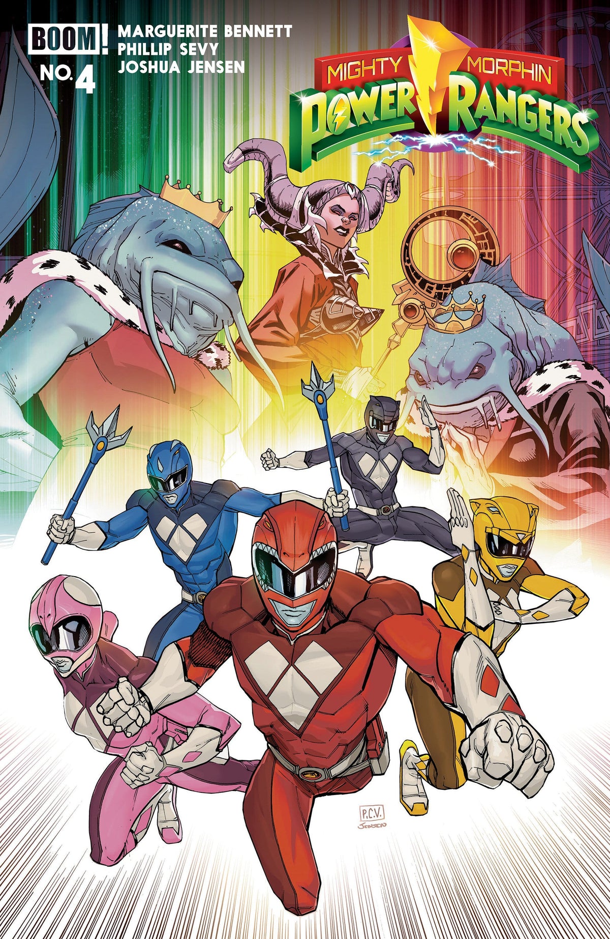 Mighty Morphin Power Rangers (2026) #4 B Variant (Dressed, Sevy) (Release Date: 09/23/2026)