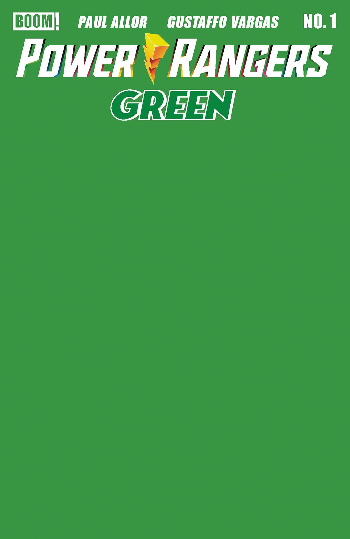 Power Rangers Green #1 E Green Blank Sketch Variant (Release Date: 08/05/2026)