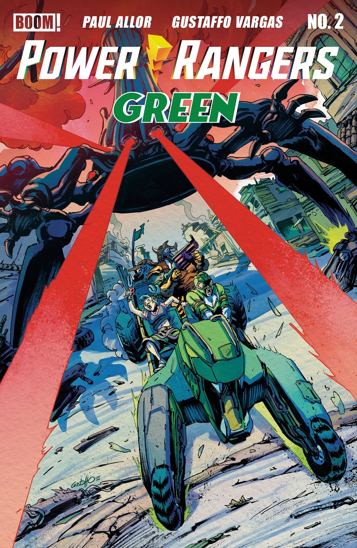 Power Rangers Green #2 B Variant (Dressed, Vargas) (Release Date: 09/16/2026)