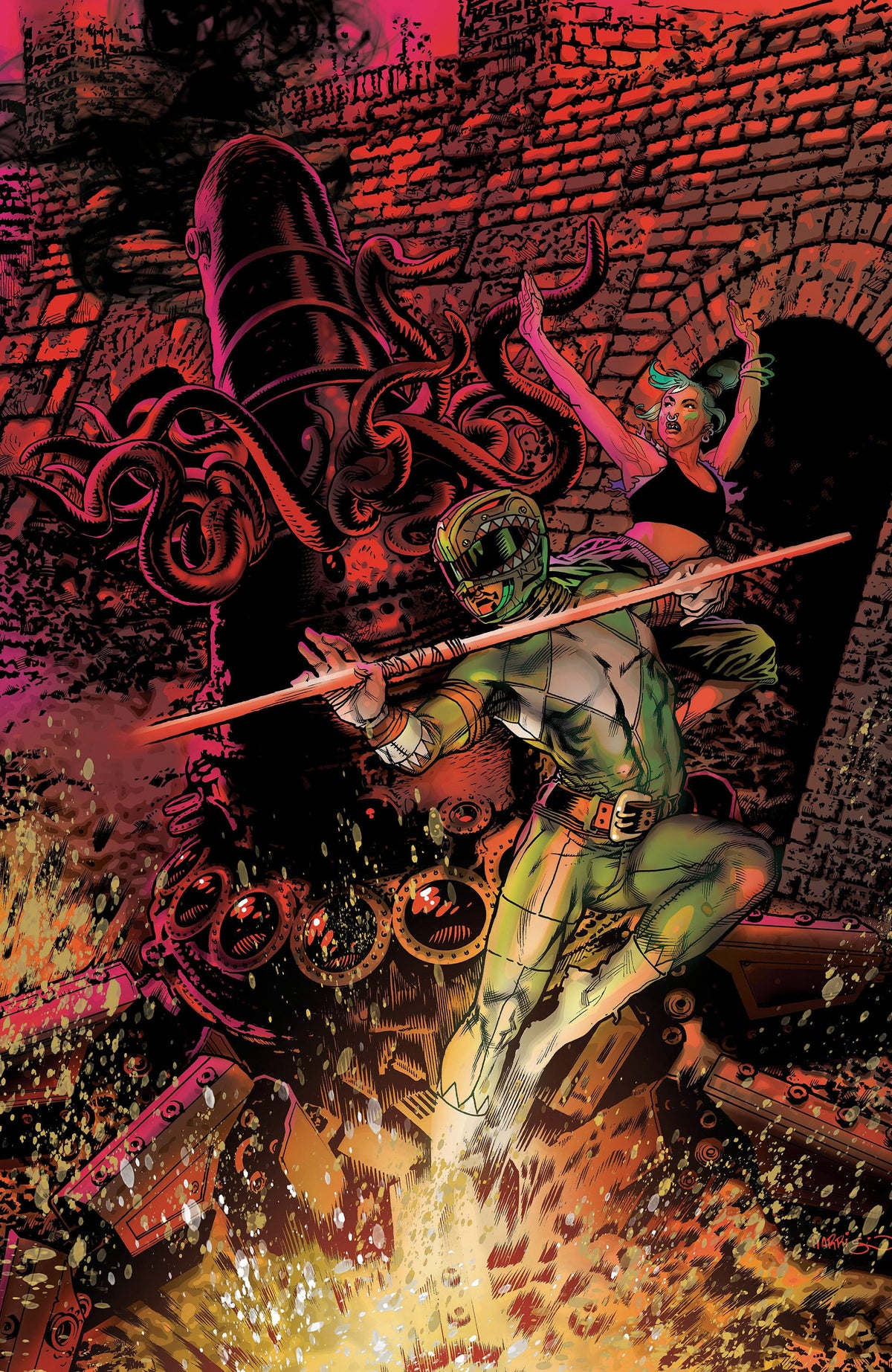 Power Rangers Green #2 D Foil Variant (Full Art, Foil, Harris) (Release Date: 09/16/2026)