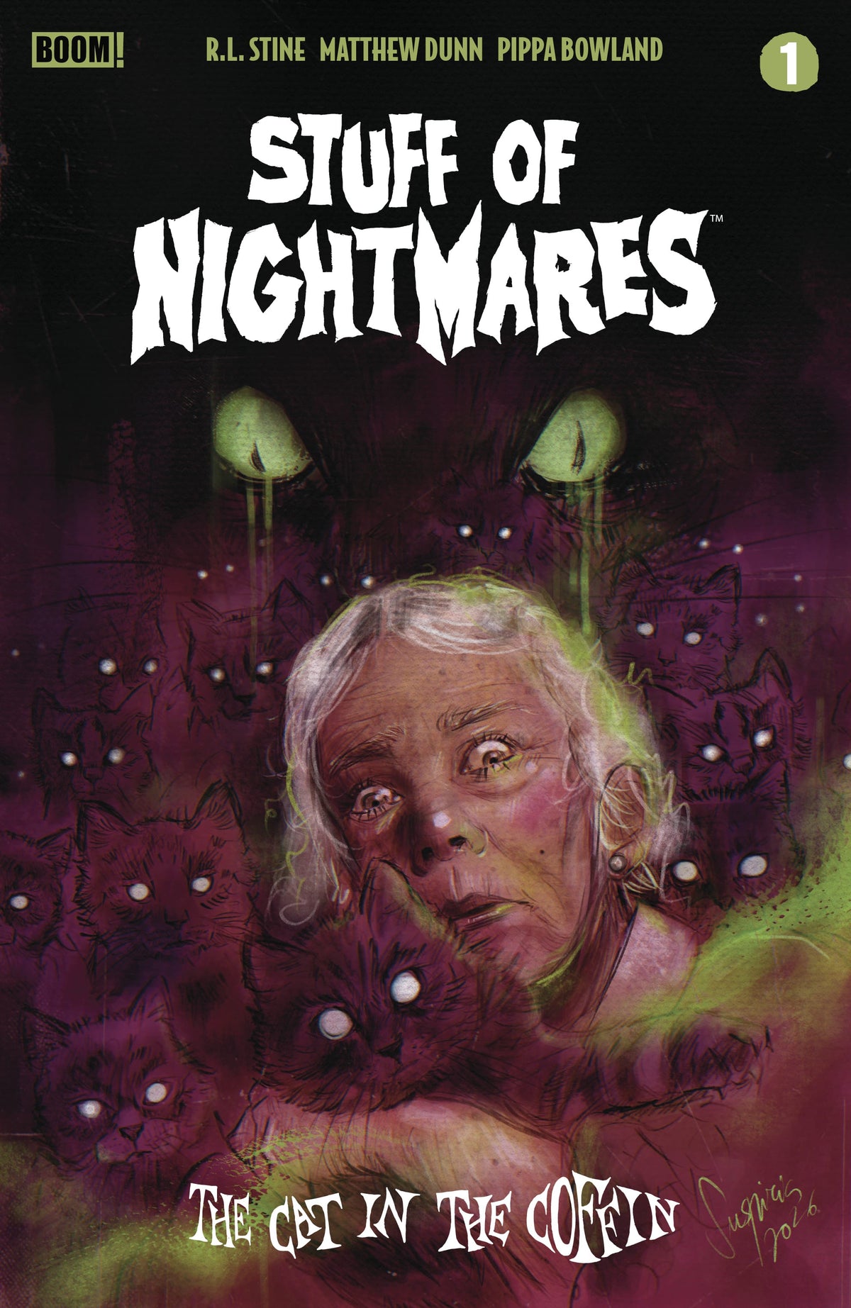 Stuff of Nightmares: The Cat in the Coffin #1 H FOC Reveal Variant (Dressed, Vilchez) (Release Date: 08/26/2026)