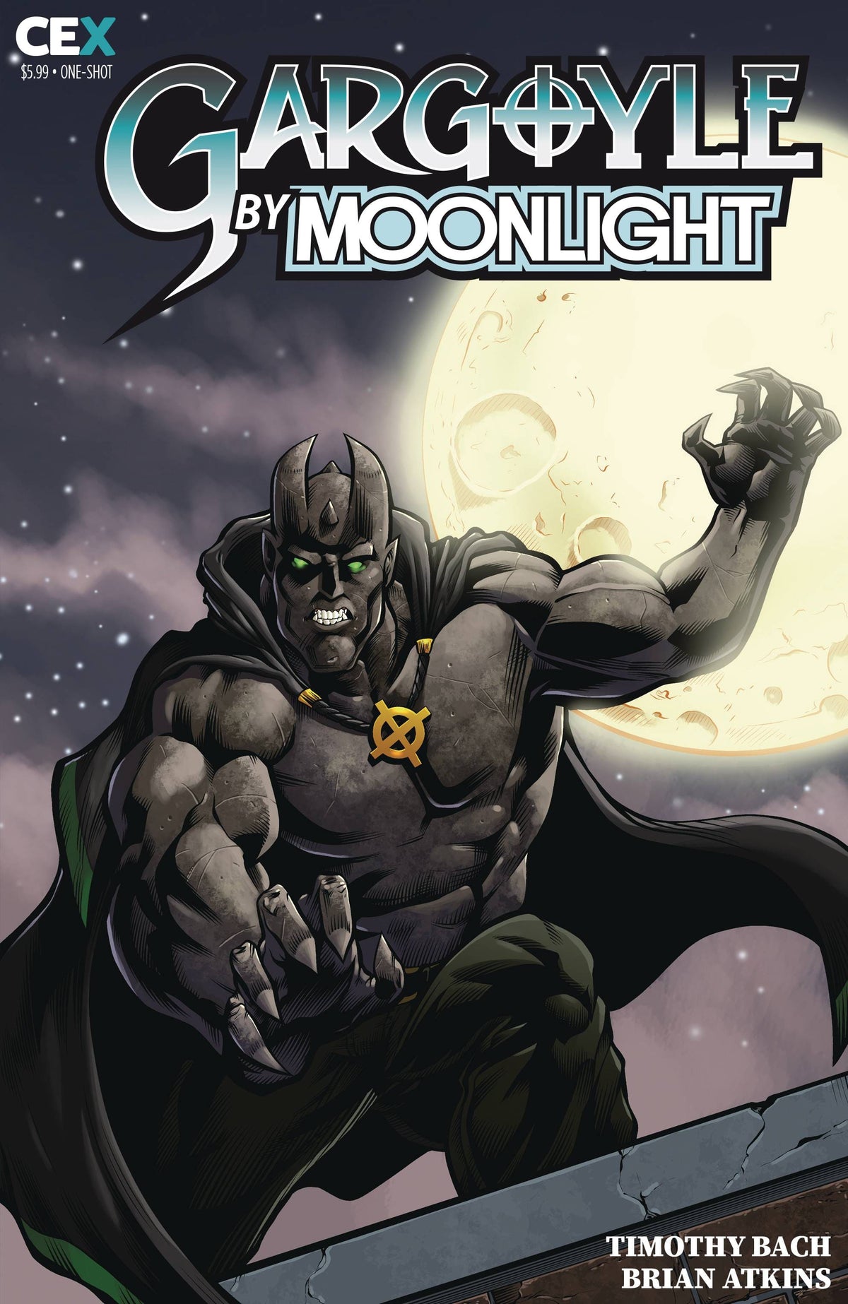 GARGOYLES BY MOONLIGHT ONE SHOT CVR A ATKINS