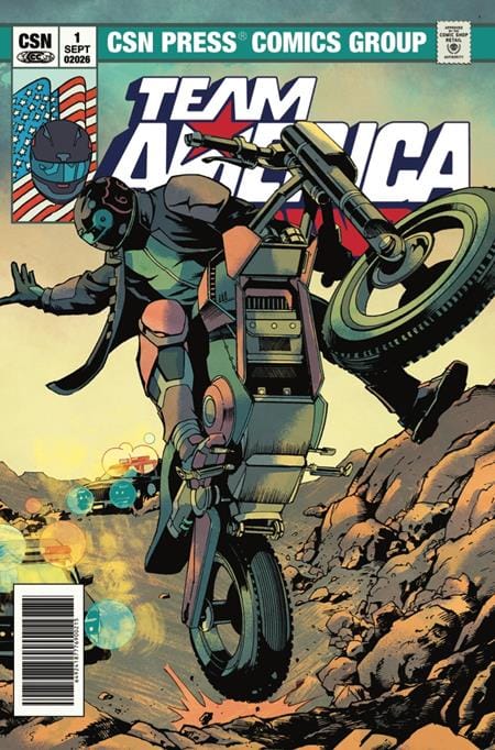TEAM AMERICA RACING FULL THROTTLE EDITION #1 (ONE SHOT) CVR B JAVIER SALTARES VARIANT