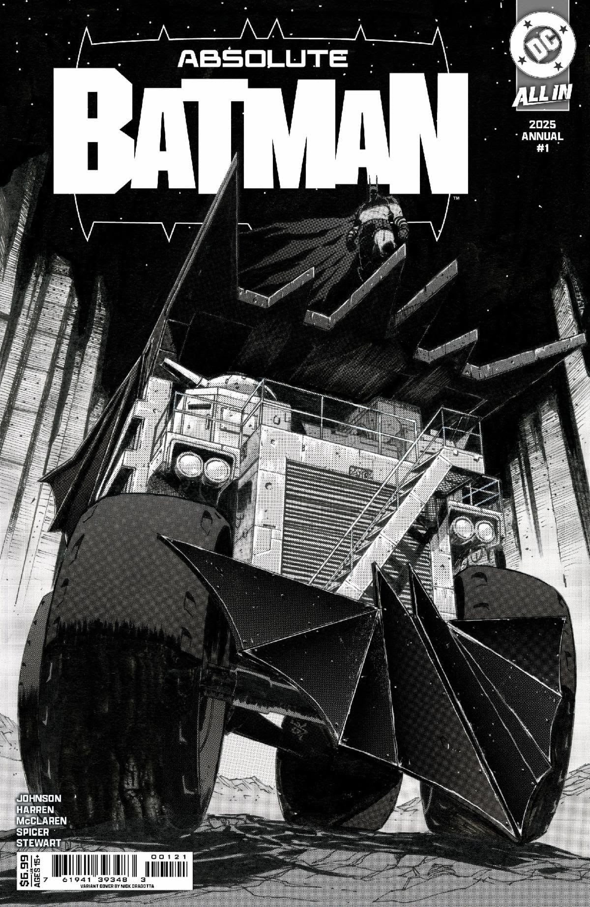 ABSOLUTE BATMAN 2025 ANNUAL #1 (ONE SHOT) CVR B NICK DRAGOTTA CARD STOCK VAR