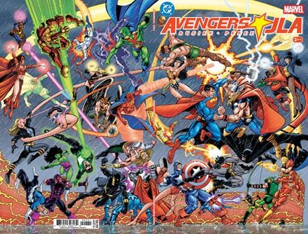AVENGERS JLA #2 (OF 4) FACSIMILE EDITION CVR D GEORGE PEREZ FOIL VAR