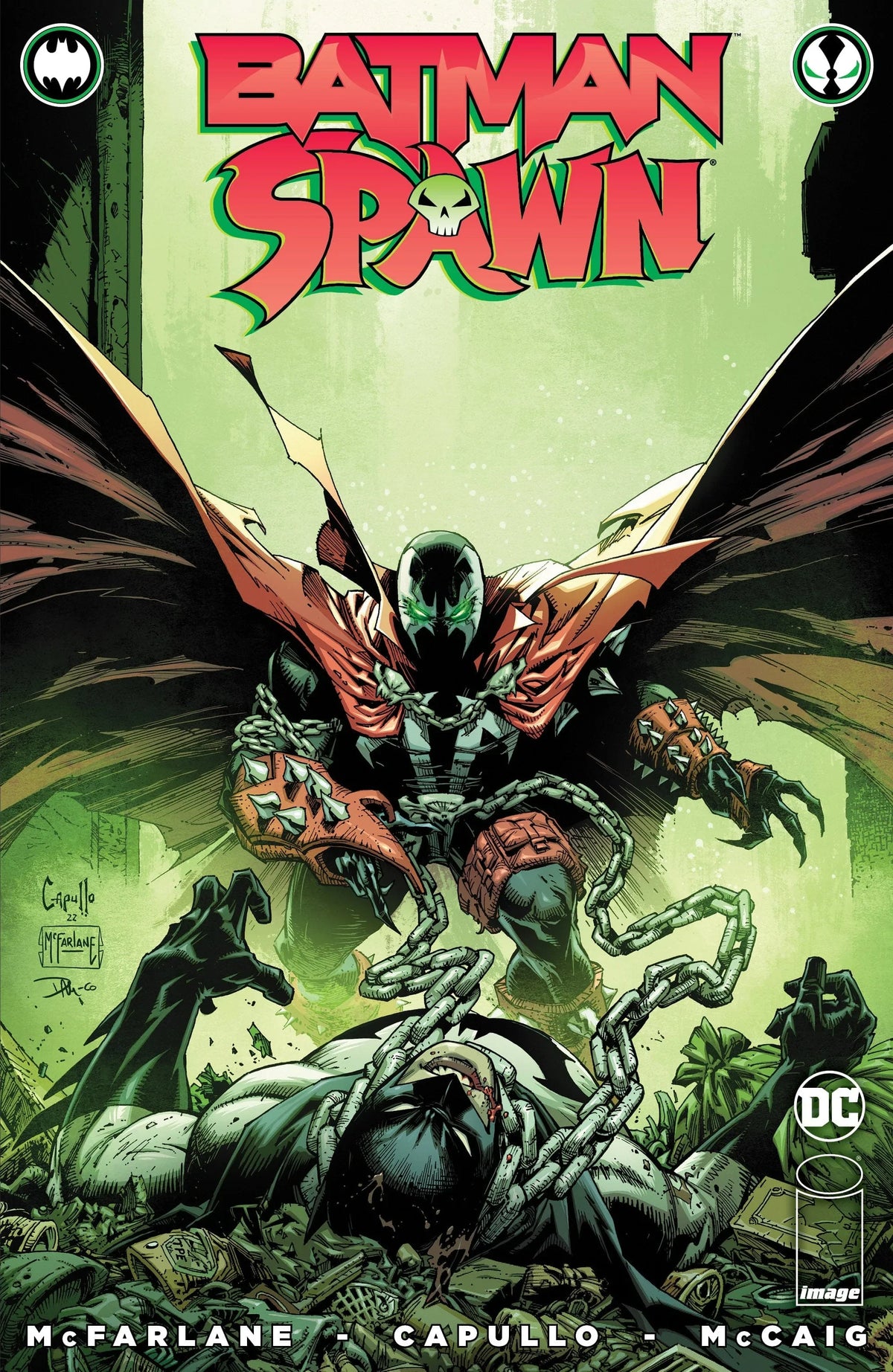 BATMAN SPAWN #1 (ONE SHOT) Second Printing Cvr B Greg Capullo Spawn Var