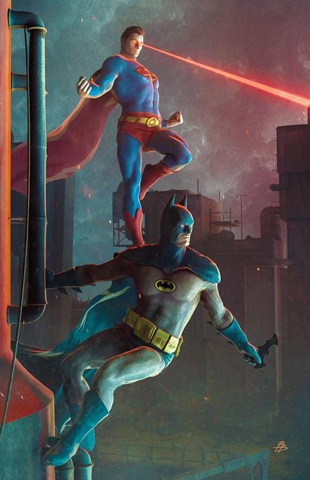 BATMAN SUPERMAN WORLDS FINEST #29 CVR B BJORN BARENDS CARD STOCK VAR