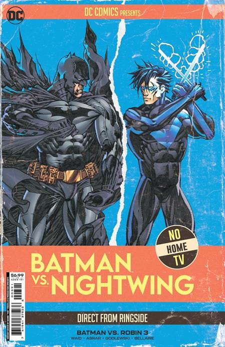 BATMAN VS ROBIN #3 (OF 5) CVR I MARIO FOX FOCCILLO FIGHT POSTER BATMAN VS NIGHTWING CARD STOCK VAR