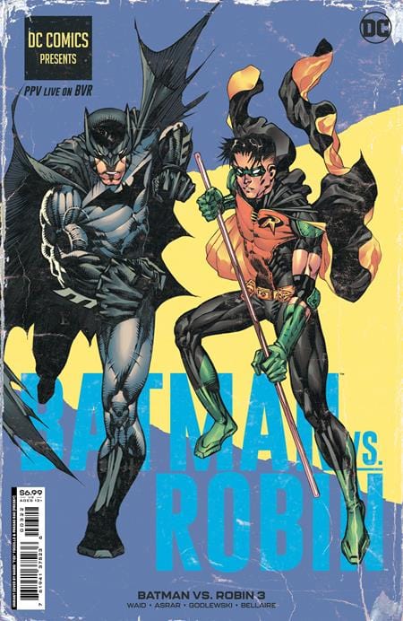 BATMAN VS ROBIN #3 (OF 5) CVR J MARIO FOX FOCCILLO FIGHT POSTER BATMAN VS ROBIN CARD STOCK VAR