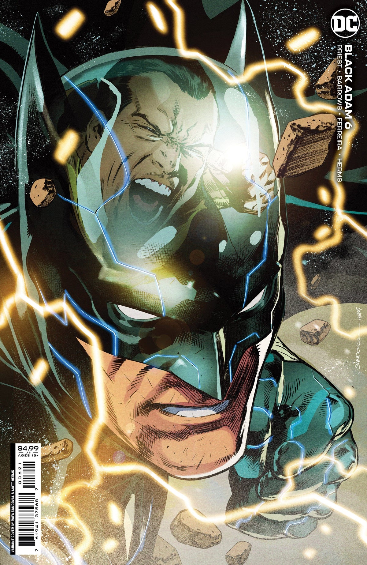BLACK ADAM #6 CVR B RAFA SANDOVAL CARD STOCK VAR
