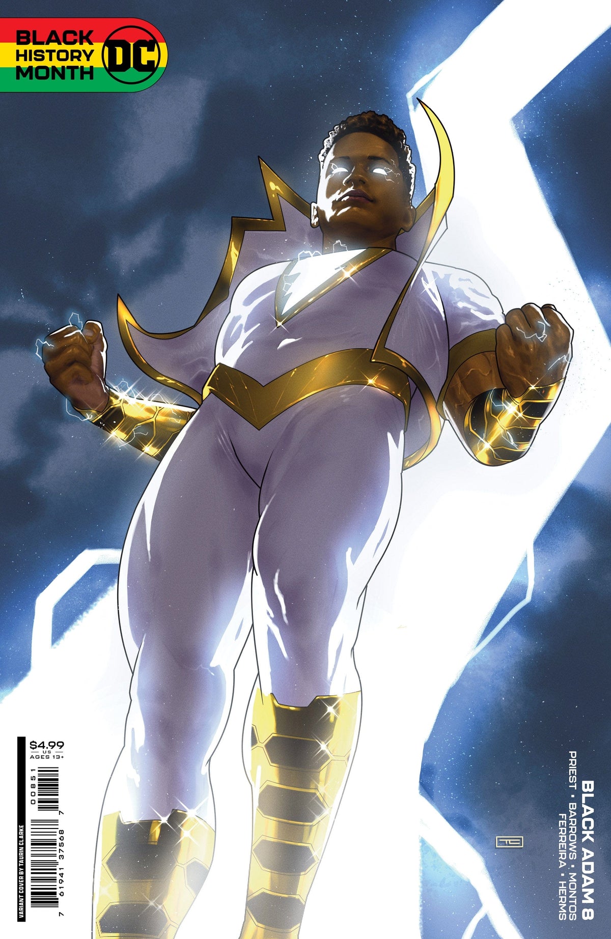 BLACK ADAM #8 (OF 12) CVR D BLACK HISTORY MONTH CARD STOCK VAR