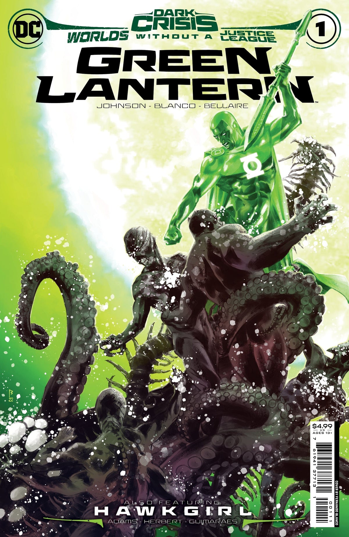 DARK CRISIS WORLDS WITHOUT A JUSTICE LEAGUE GREEN LANTERN #1 (ONE SHOT) CVR A FERNANDO BLANCO