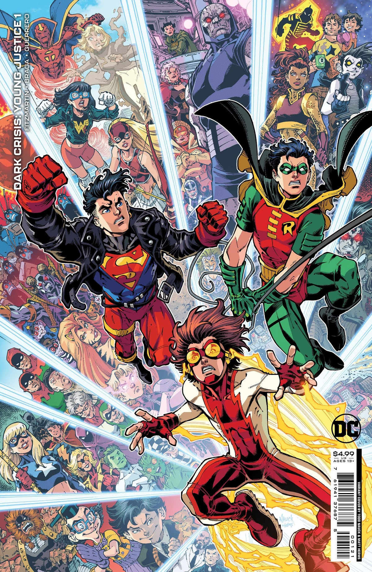 DARK CRISIS YOUNG JUSTICE #1 (OF 6) CVR B TODD NAUCK CARD STOCK VAR