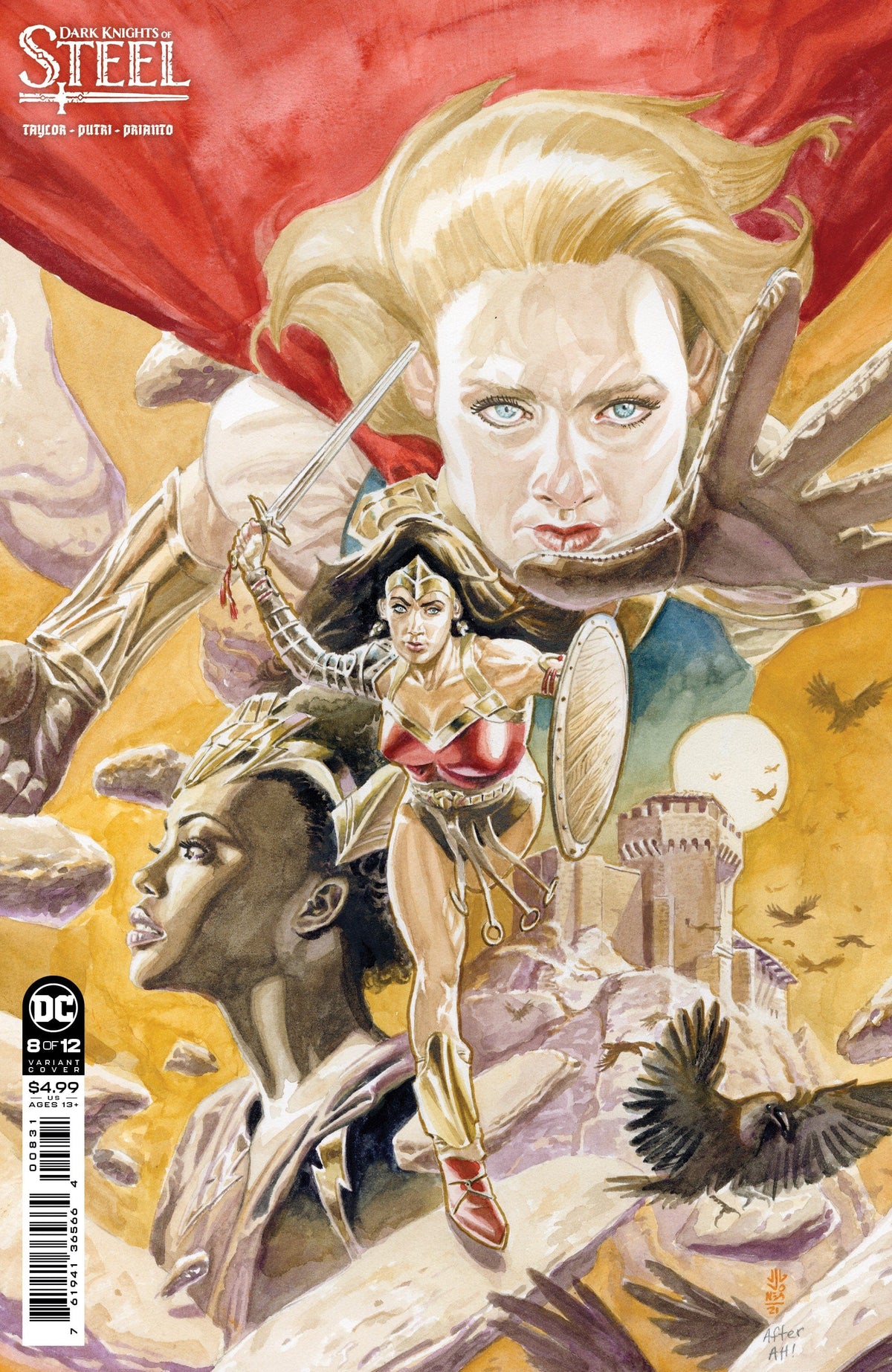 DARK KNIGHTS OF STEEL #8 (OF 12) CVR B JG JONES CARD STOCK VAR
