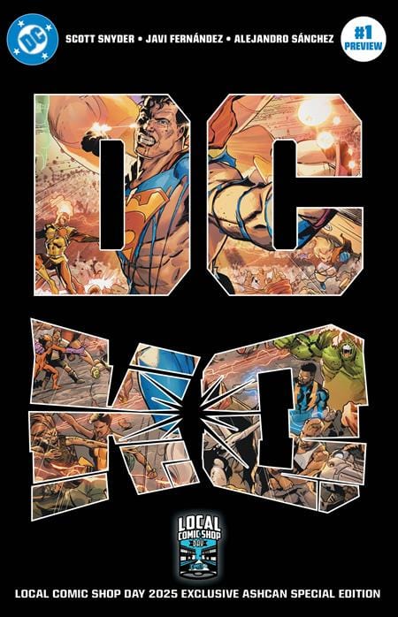 DC K.O. ASHCAN #1 2025 LCSD EXCLUSIVE CVR B JAVI FERNANDEZ FOIL VAR