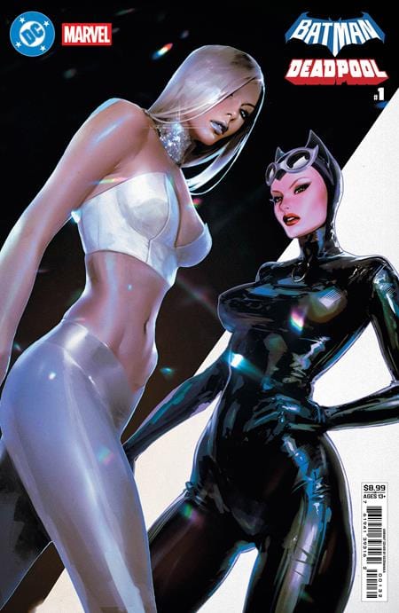DC MARVEL BATMAN DEADPOOL #1 (ONE SHOT) CVR S SOZOMAIKA CATWOMAN EMMA FROST CARD STOCK VAR