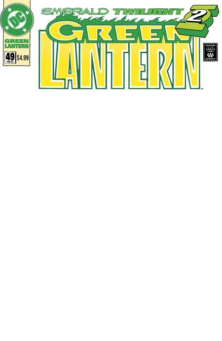 GREEN LANTERN #49 FACSIMILE EDITION CVR B BLANK CARD STOCK VAR