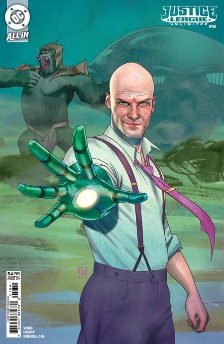 JUSTICE LEAGUE UNLIMITED #18 CVR D KEVIN WADA CARD STOCK VAR (DC K.O.)