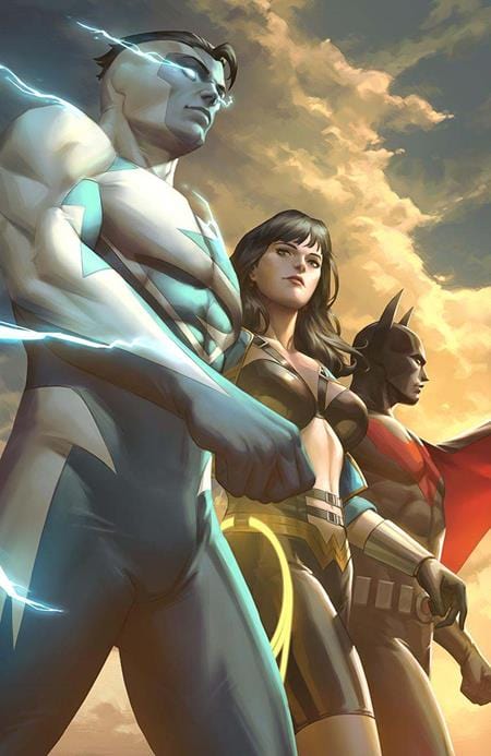 JUSTICE LEAGUE UNLIMITED #8 CVR B EJIKURE CARD STOCK VAR (WE ARE YESTERDAY)