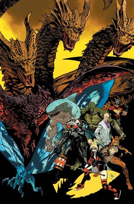 JUSTICE LEAGUE VS GODZILLA VS KONG 2 #1 (OF 7) CVR B DAN MORA CARD STOCK VAR