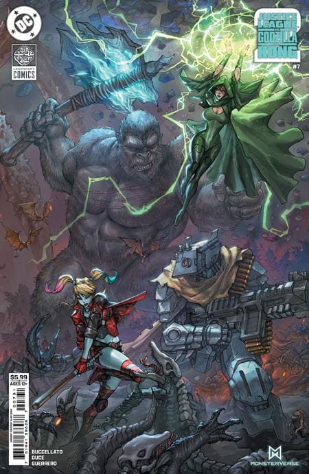 JUSTICE LEAGUE VS GODZILLA VS KONG 2 #7 (OF 7) CVR C ALAN QUAH CARD STOCK VAR