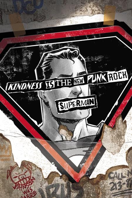 SUPERMAN #34 CVR F DAVE JOHNSON PUNK ROCK CARD STOCK VAR (DC K.O.)