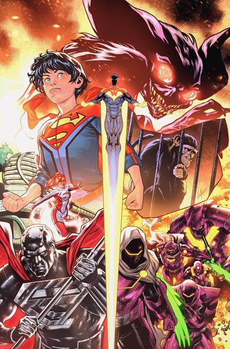 SUPERMAN UNLIMITED #12 CVR E LUCAS MEYER THINGS TO COME CARD STOCK VAR (THE REIGN OF THE SUPERBOYS)