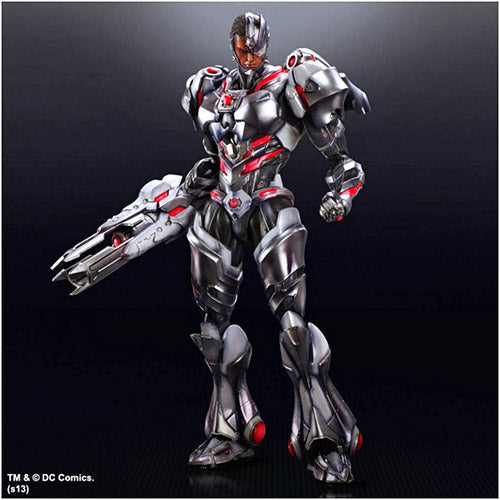 DC Comics Variant 8 Inch Action Figure Play Arts Kai Series - Cyborg (Shelf Wear Packaging)