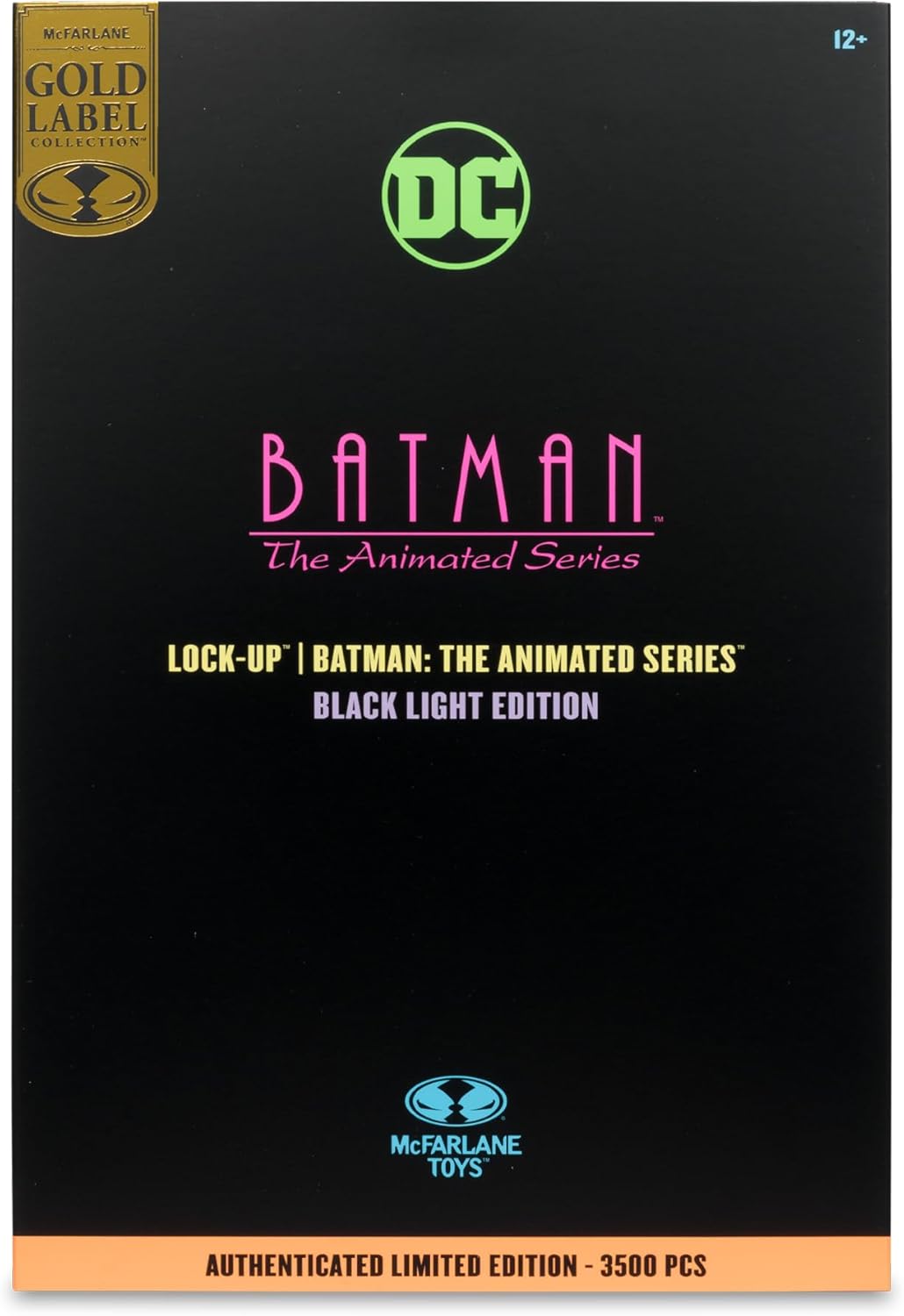 DC Direct Batman The Animated Series 7 Inch Action Figure Exclusive - Lock-Up Black Light Edition Gold Label