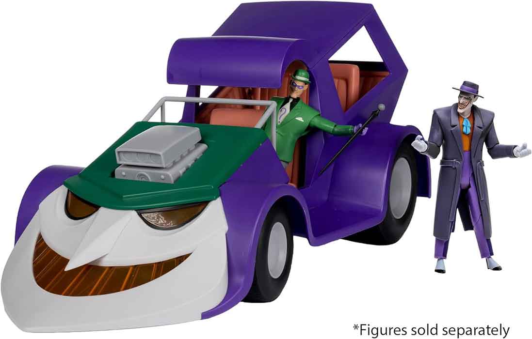 DC Direct Batman The Animated Series 7 Inch Scale Vehicle Figure Exclusive - The Joker Mobile Gold Label
