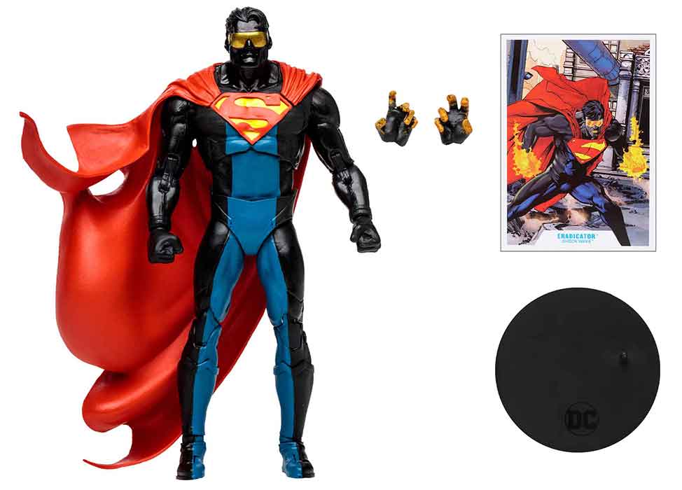 DC Multiverse Comics 7 Inch Action Figure Shock Wave Exclusive - Eradicator Gold Label (Sub-Standard Packaging)