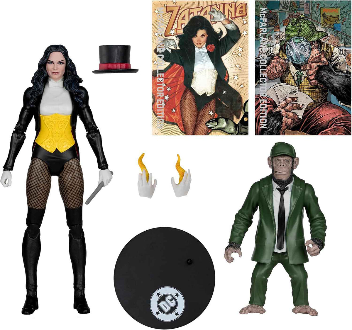 DC Multiverse DC Classic 7 Inch Action Figure Deluxe - Zatanna with Chimp Detective
